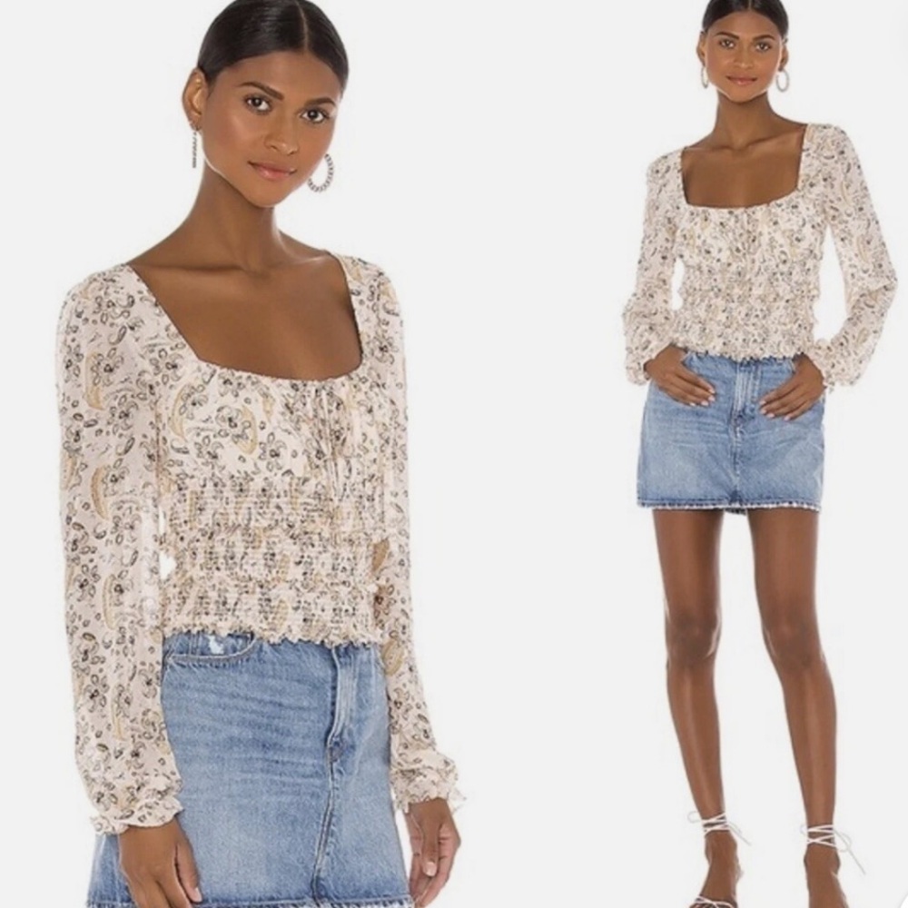 Free People Lolita Top Women Light Combo Rwvolve Size Small S